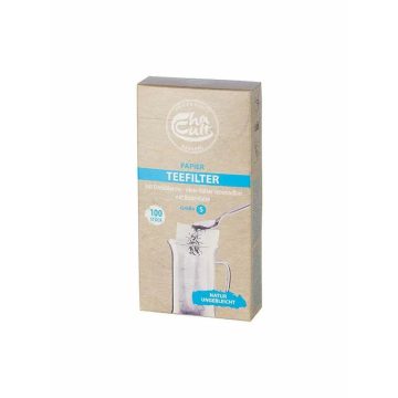 Eco papír tölthető tea filter -100 db S CHA CULT