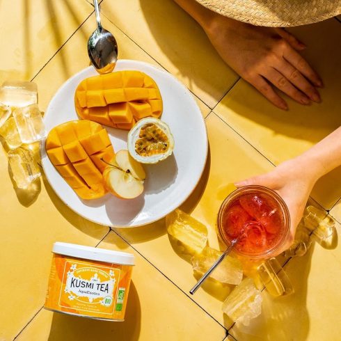 AquaExotica gyümölcstea  20 db muszlin Teafilter Kusmi Tea Bio