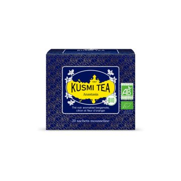 Fekete Tea Anastasia  20 db muszlin Teafilter  Kusmi Tea Bio