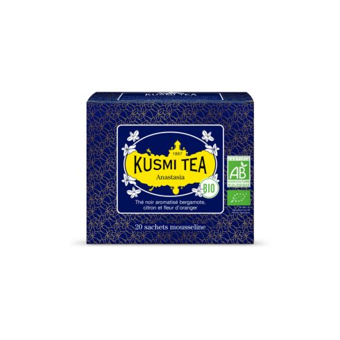 Fekete Tea Anastasia  20 db muszlin Teafilter  Kusmi Tea Bio