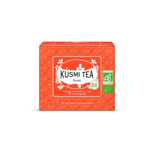 Boost zöldtea , 20db muszlin Teafilter  KUSMI Tea Bio