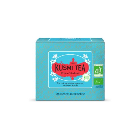 Fekete Tea Prince Vladimir 20 db Muszlin Teafilter Kusmi Tea Bio