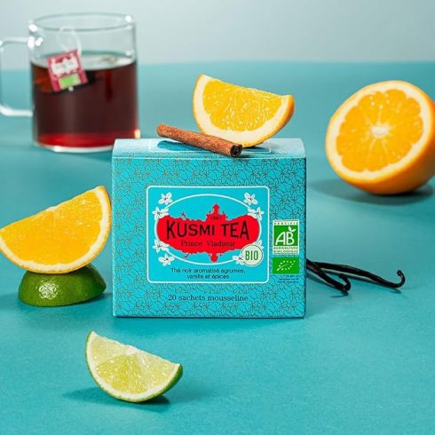 Fekete Tea Prince Vladimir 20 db Muszlin Teafilter Kusmi Tea Bio