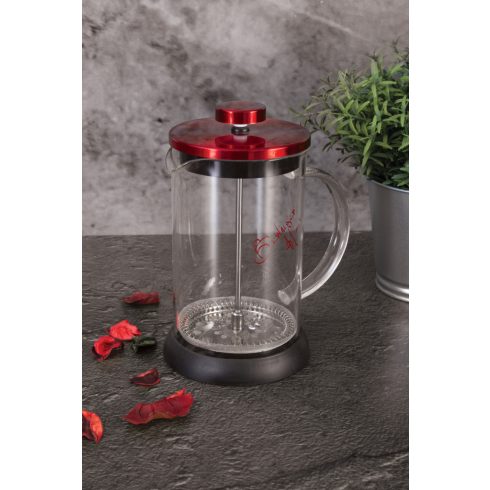 French Press Dugattyús - Tea készítő-600ml