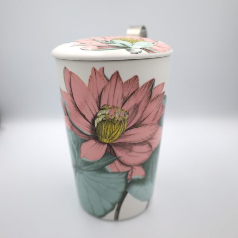 EIGENART  porcelán szűrős bögre LÓTUSZVIRÁGOS  PADMA