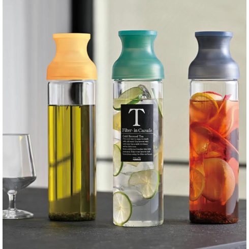 Hario COLD BREW Filter-in Carafe teakészítő üveg szűrővel 1L - SZÜRKE