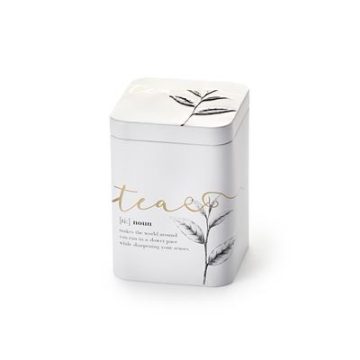 Herb tea fehér-arany teatartó doboz- 100 gr