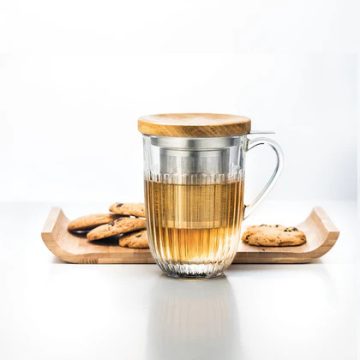 OUESSANT  bögre szűrővel, hőálló üvegből - 380  ml