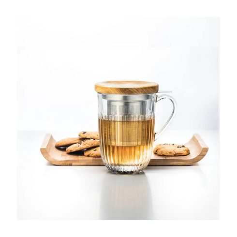 OUESSANT  bögre szűrővel, hőálló üvegből - 380  ml