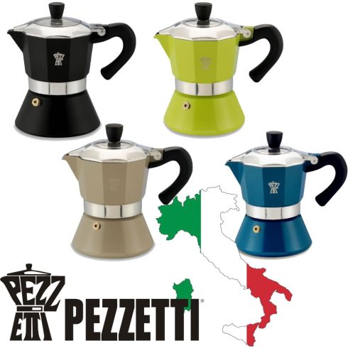 Pezzetti  kotyogós kávéfőző 3 személyes sötétkék