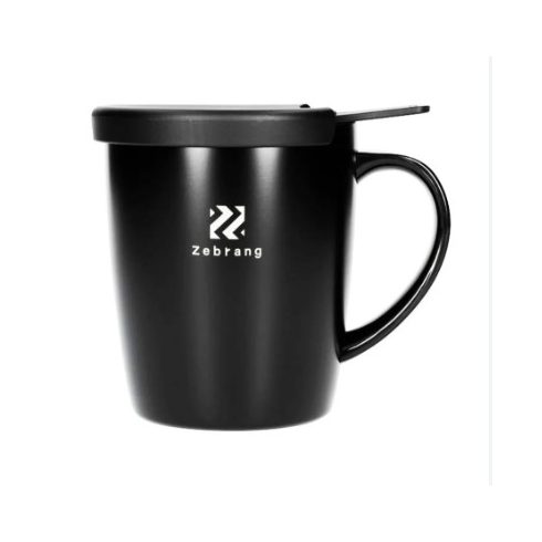 Hario Zebrang Insulated Mug hőtartő bögre szűrővel tetővel 300 ml- FEKETE